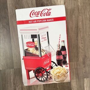 Nostalgia Coca Cola 12-Cup Hot Air PopCorn Maker